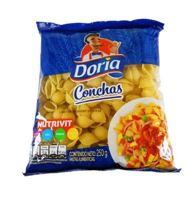 [340-UND] PASTA CONCHAS DORIA 250 GR UND