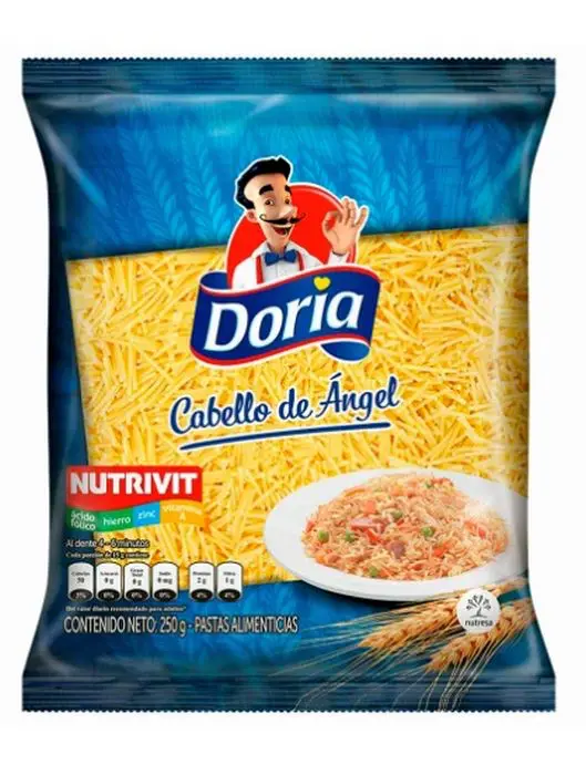 [338-UND] PASTA CABELLO ANGEL DORIA  250 GR UND