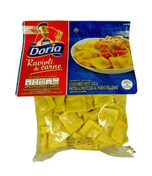 [3544-UND] RAVIOLIS DORIA DE CARNE 250 GR UND