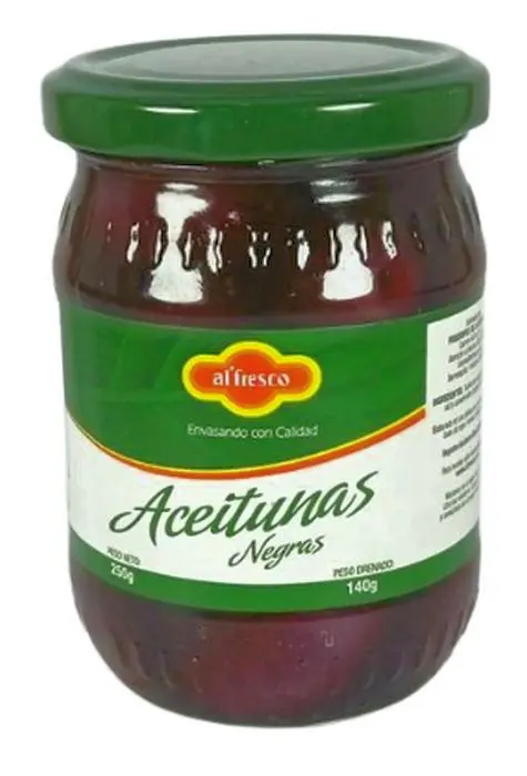 [4252-UND] ACEITUNAS ALFRESCO NEGRA 250 GR UND