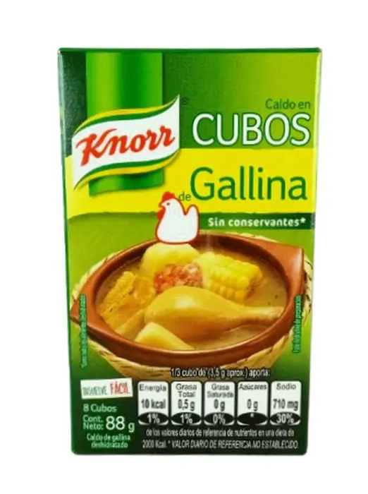[1060-UND] CALDO GALLINA CRIO KNORR  8 CUBOS UND