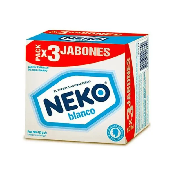 [11024-UND] JABON BLANCO NEKO 125 G 3 U UND