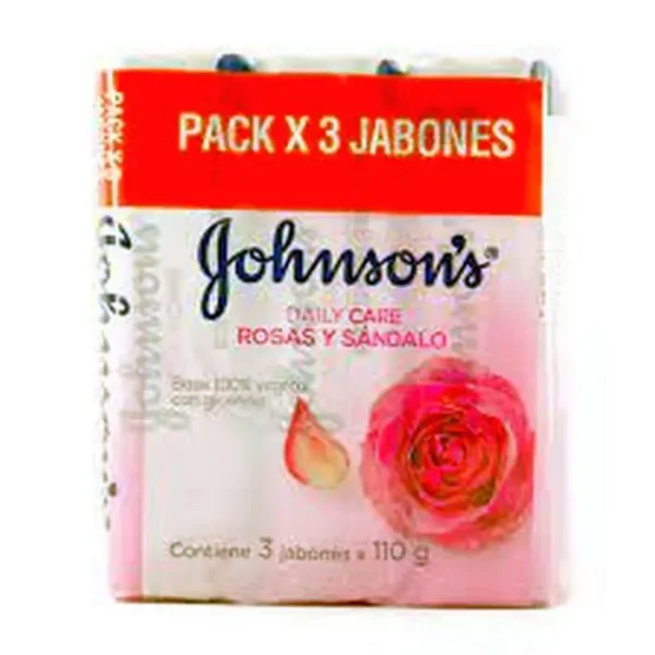 [11415-3UN] JABON JOHNSONS ROSA Y SANDALO 110 G 3 U 3 UND