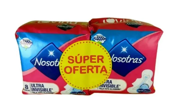 [2644-UND] TOALL HIGIE NOSOTRAS INVI 08  2 U UND