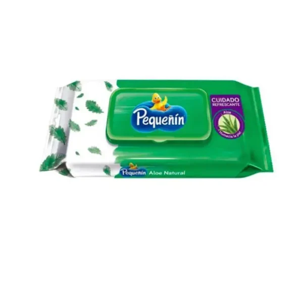 [10965-UND] TOALLITAS HUMEDAS PEQUENIN ALOE NAT 24 U UND