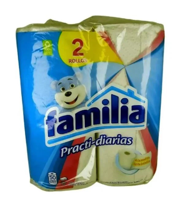 [2423-UND] TOALLAS FAMILIA PRACTI DIARIAS 2 U UND
