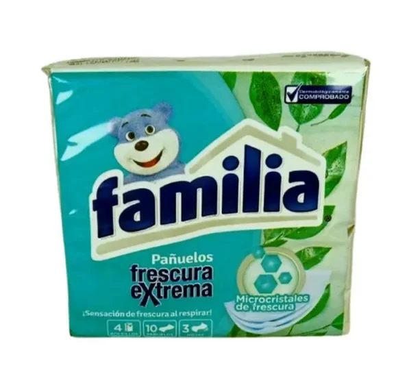 [404-UND] PANUELOS FAMILIA MENTOL 4 PEQ 10 UND