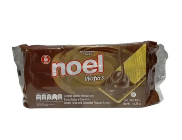 [12980-UND] GALLETA WAFER NOEL CHOCOLATE 24G 18U UND