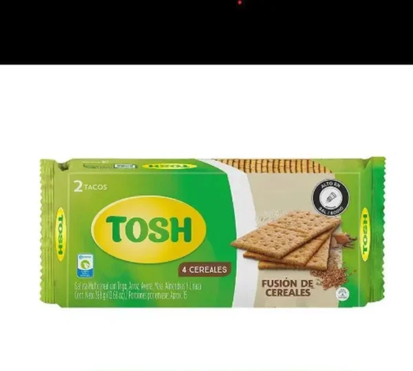 GALLETA TOSH FUSION CEREAL 2 TACOS 388 G UND