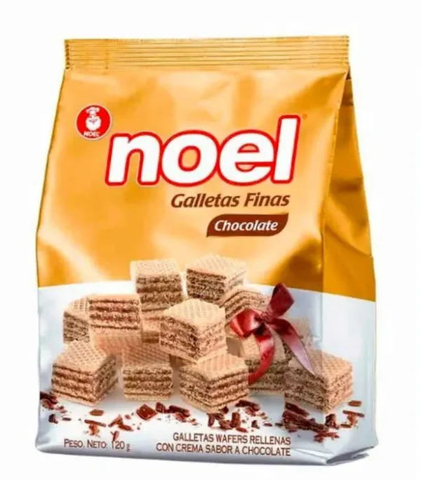 GALLETA WAFERS CHOCOLATE NOEL 120 G UND