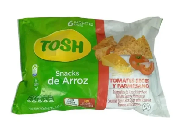 [4752-UND] SNACKS TOSH TOMATES SECOS PARMESANO 6 18 UND