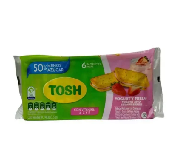 [3800-UND] GALLETA TOSH YOGURT Y FRESAS 148 GR UND