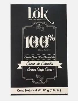 [13112-UND] CHOCOLATE LOK 100% OSCURO 85 G UND