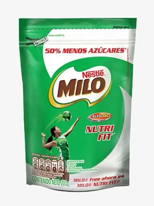 [4001-UND] MILO ACTGE FREE DOYPACK ZIPPER 200 GR UND