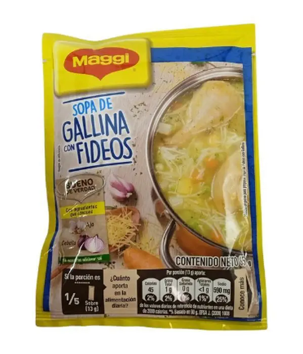 [1026-UND] SOPA FIDEOS GALLINA MAGGI 65 GR UND