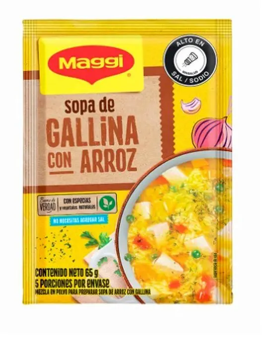 [366-UND] SOPA GALLINA/ARROZ MAGGI  65 GR UND