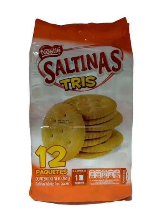 [4330-UND] GALLETA SALTINAS TRIS 12 PACK UND