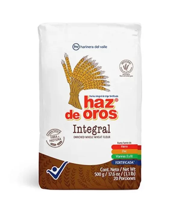 [5229-UND] HARINA HAZ DE ORO INTEGRAL 500 GR UND