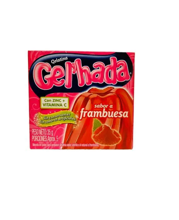 [10495-UND] GELATINA GELHADA FRAMBUESA 35 G UND