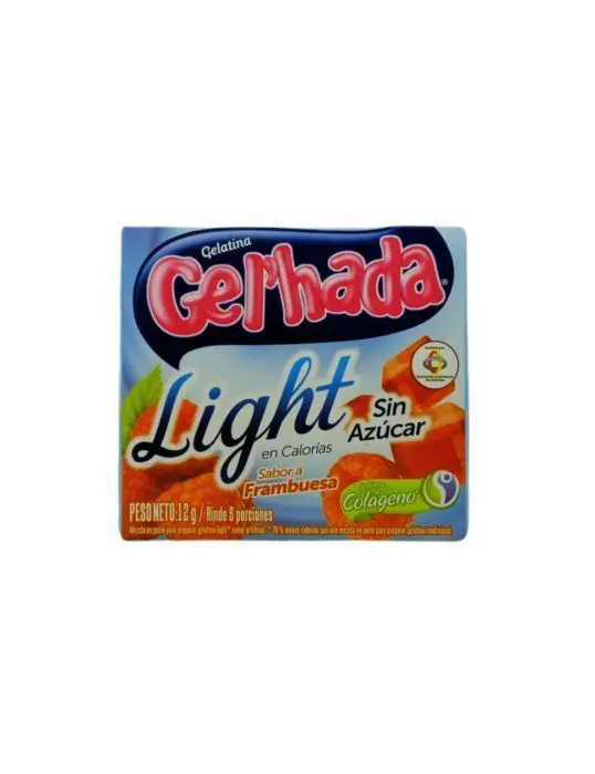 GELATINA GELHADA LIGHT FRAMBUESA 12 G UND