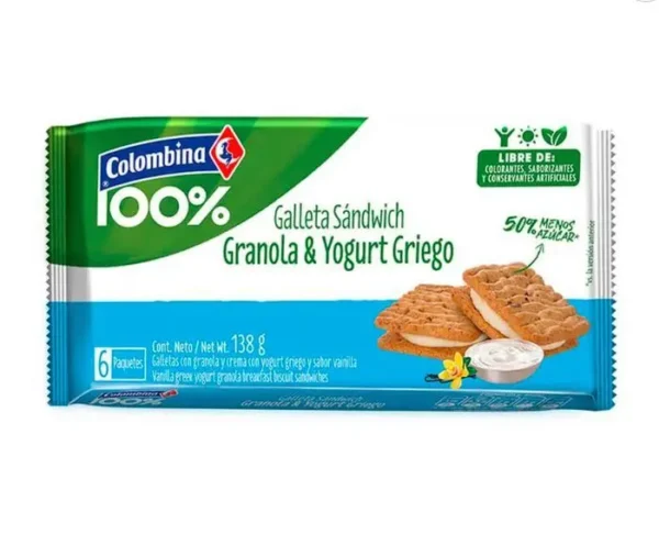 GALLETA SANDWICH GRANOLA YOGURT GRIEGO UND