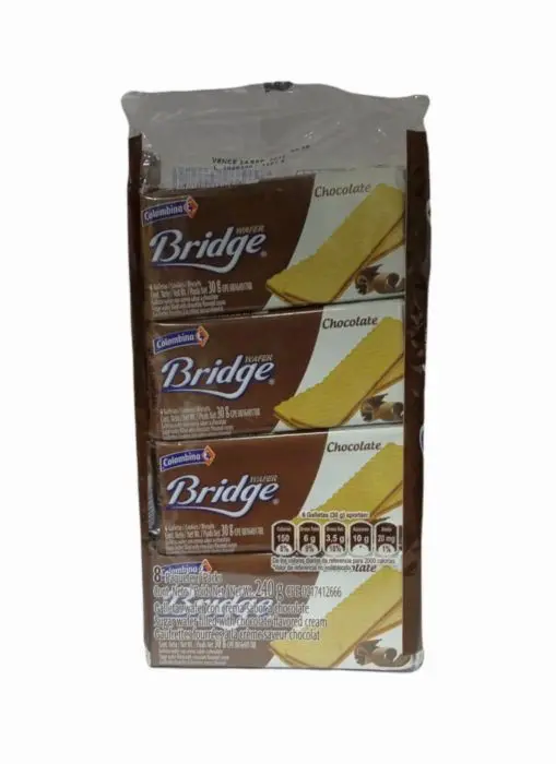 [3339-UND] GALLETA WAFER BRIDGE CHOCOLATE 8 PAQ UND