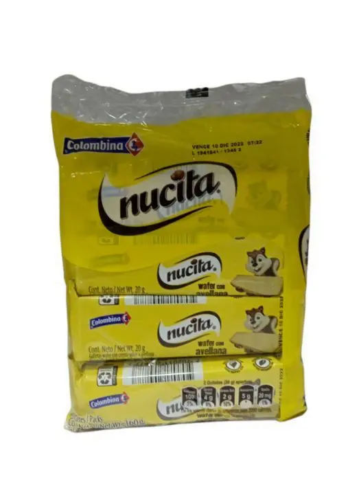 [3065-UND] GALLETA WAFER NUCITA 8 U UND