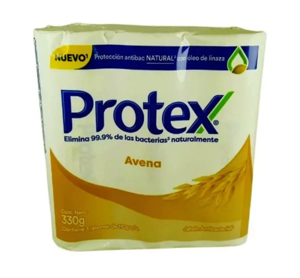 [10492-3UN] JABON PROTEX AVENA 110 GR 3 UND