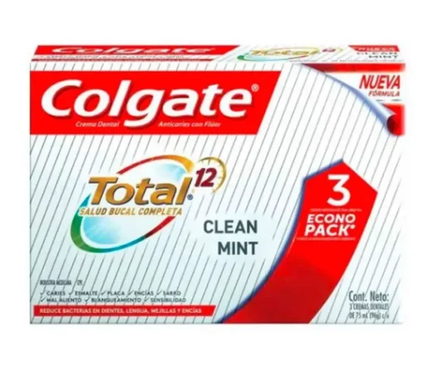 [7728-UND] CREMA DENTAL COLGATE TOTAL 12 75ML 3UND UND