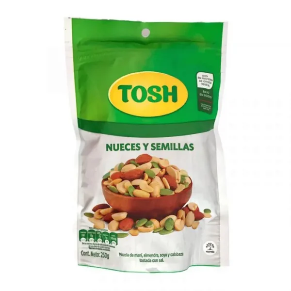 [7291-UND] MIX NUECES Y SEMILLAS TOSH 250 GR UND