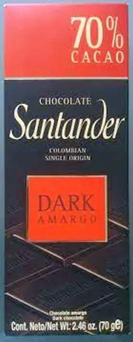 [11175-UND] CHOCOLATE SANTANDER DARK 53% 70 G UND