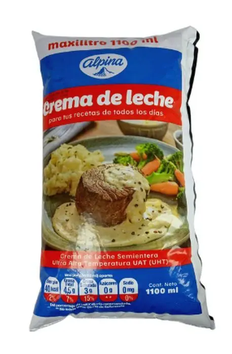 [9238-UND] CREMA DE LECHE SEMIENTERA ALPINA 1.1 ML UND