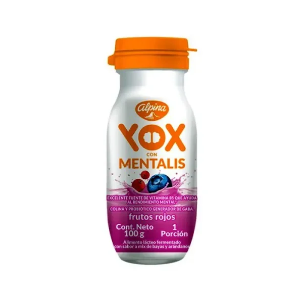 [10706-UND] YOGURT MENTALIS FRUTOS ROJOS YOX 100 G UND