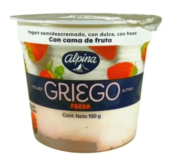 YOGURT GRIEGO ALPINA FRESA 150 G UND