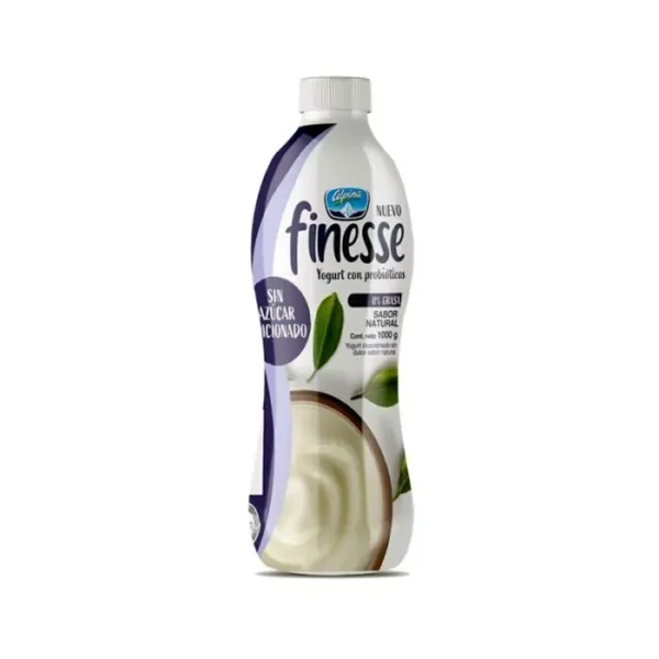 [11065-UND] YOGURT FINESS NATURAL SIN AZUCAR 1000 ML UND