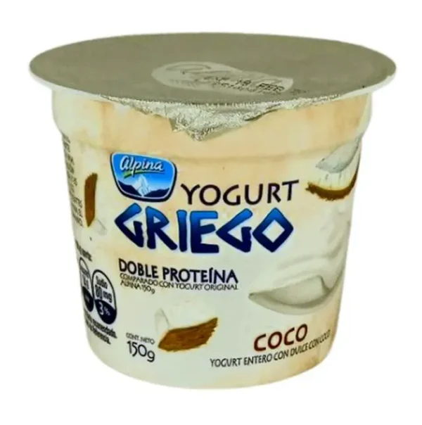 YOGURT GRIEGO ALPINA COCO 150 G UND
