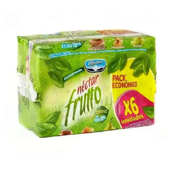 [1604-6UN] JUGO NECTAR FRUTTO CAJA SURT 200 ML 6 UND