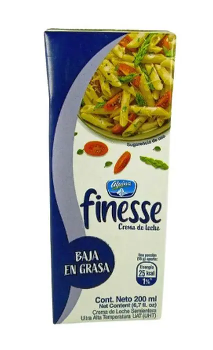 [698-UND] CREMA DE LECHE FINESSE CAJA 200 ML UND