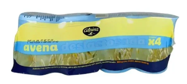 AVENA LIQ DESLACTOSADA ALPINA 250 G 4 UND