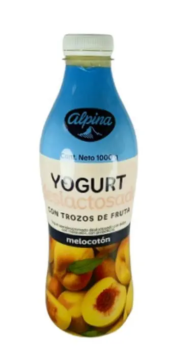 YOGURT DESLAC ALPINA MELOCOTON 1000 ML UND