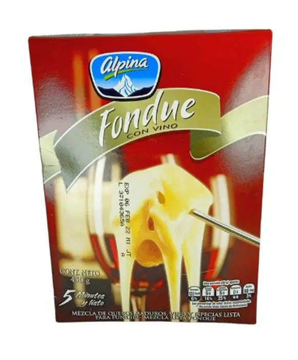 [4489-UND] QUESO FONDUE ALPINA CON VINO 450 GR UND
