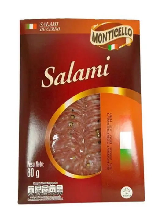 [3379-UND] SALAMI MONTICELLO DE CERDO 80 GR UND