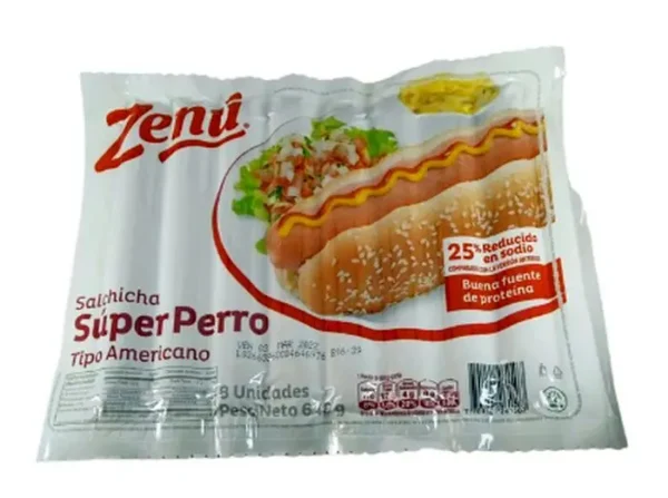 [12363-UND] SALCHICHA SUPER PERRO ZENU 640 G UND