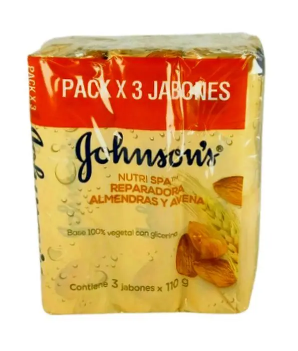 [11414-3UN] JABON JOHNSONS ALME AVENA 110 G 3 U 3 UND