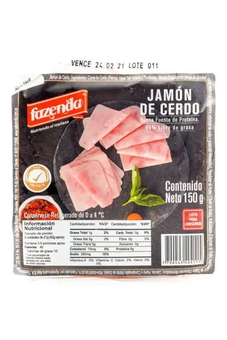 [4678-UND] JAMON LA FAZENDA PREMIUM TAJADO 150 GR UND