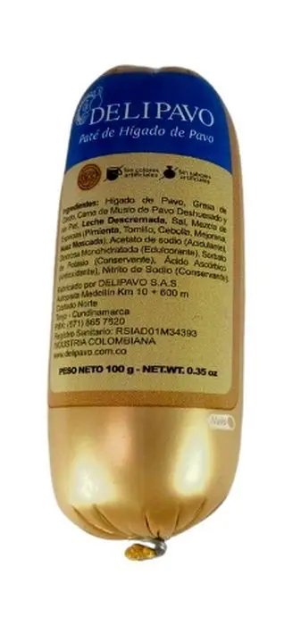 [12479-UND] PATE DE PAVO DELIPAVO 100 G UND