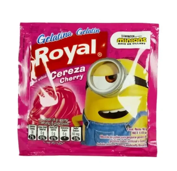 [9595-UND] GELATINA ROYAL CEREZA 40 G UND