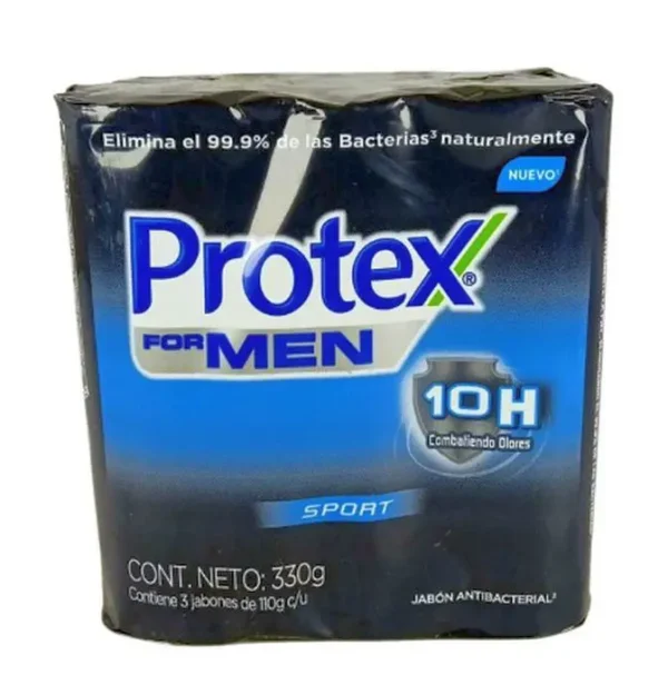 [10490-3UN] JABON PROTEX MEN ACTIVE SPORTS 110 GR 3 UND