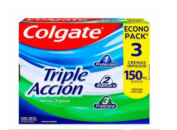 [3915-UND] CREMA DENTAL COLGATE TRIPLE ACCION 150ML UND