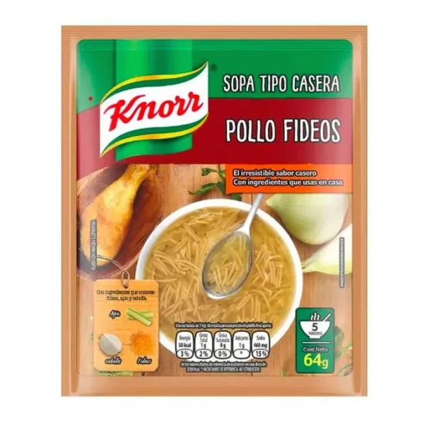 [10677-UND] SOPA POLLO FIDEOS KNORR 64 G UND